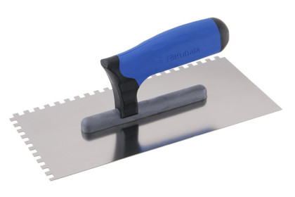 Hladítko nerezové 130x270mm zub 4x4, dvousl. rukojeť G-11 241
