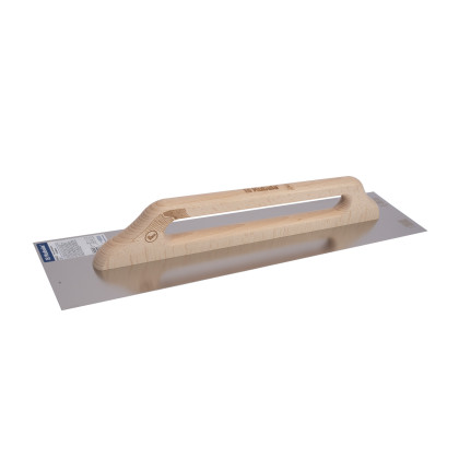Hladítko nerezové hladké, dřevěná rukojeť WOOD LINE | 130x580 mm (náhrada za Z0423)