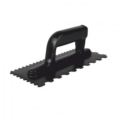 Hladítko plast oblé zuby 27,5x11,5cm