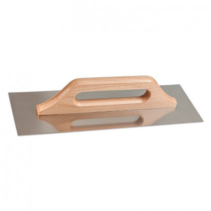 Hladítko rovné nerez, dřevěná rukojeť 480mm