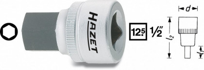 Hlavice s bitem HEX 1/2" S12 Hazet 985-12 - HA046782