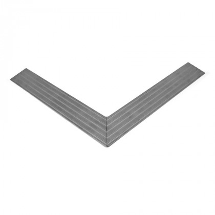 Hliníkový náběhový rám pro vstupní rohože a čistící zóny 60 x 260 - 6,5 x 2 cm