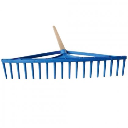 Hrábě plastové 18 zubé + násada 150 cm