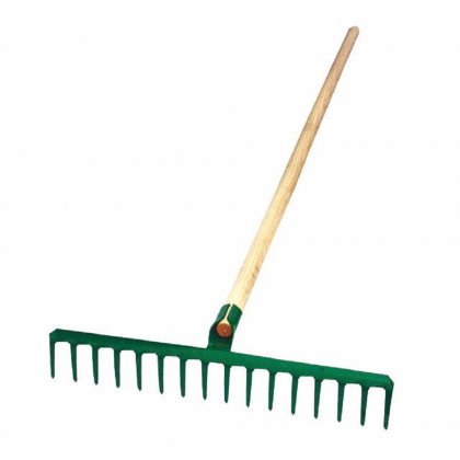 Hrábě železné s násadou 16hroté / 160cm