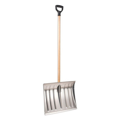 Hrablo na sníh hliníkové 50cm, dřevěná násada 100cm, s lištou Al, SLOŽENÉ