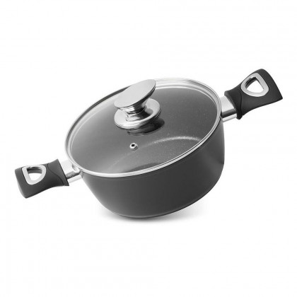 Hrnec s poklicí MagicHome Black Line, 20cm, 2,1l