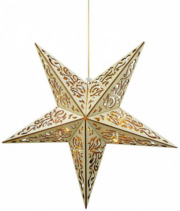 Hvězda MagicHome, 10xLED, teplá bíla, 3xAA, + dálkový ovládač, 40cm