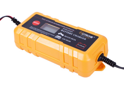 Inteligentní nabíječka autobaterií 6V a 12V, LCD display - HTP817204