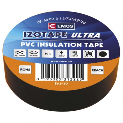 Izolační páska PVC 15mm / 10m černá