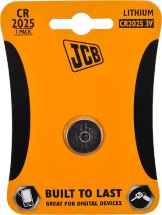 JCB - knoflíková lithiová baterie CR2025 - blistr 1 ks