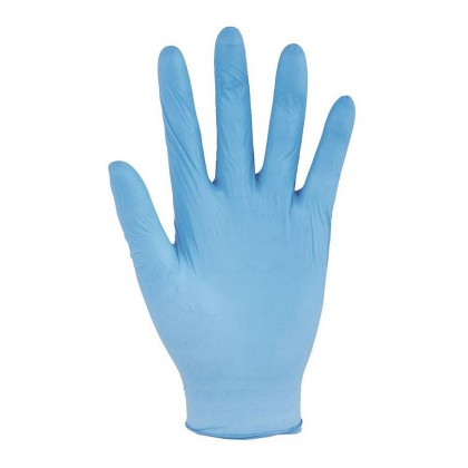 Jednorázové rukavice INFINITT TOUCH nepudrované, modré, 100ks, v. 9"
