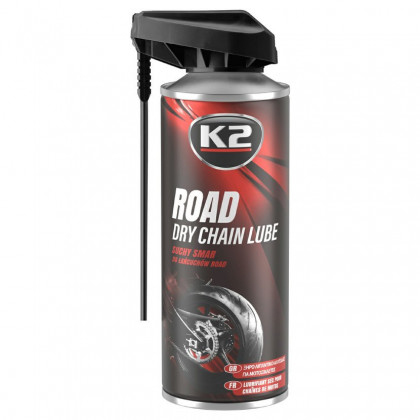 K2 ROAD DRY CHAIN LUBE 400 ml - suché mazivo na řetězy motocyklů