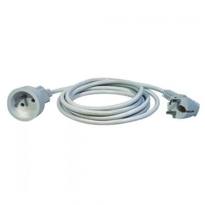 Kabel prodlužovací, 2m / 250V, bílá