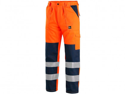 Kalhoty CXS NORWICH, výstražné, pánské, oranžovo-modré, vel. 66