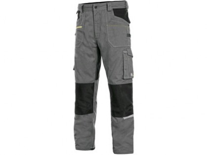Kalhoty CXS STRETCH, 170-176cm, pánská, šedo - černé, vel. 62