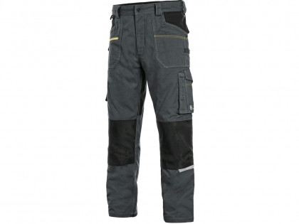 Kalhoty CXS STRETCH, pánské, tmavě šedo-černá, vel. 54
