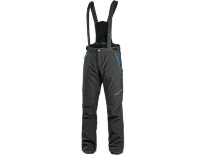 Kalhoty CXS TRENTON, zimní softshell, pánské, černo-modré, vel. 52