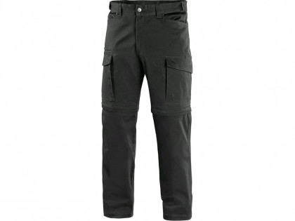 Kalhoty CXS VENATOR, pánské s odepínacími nohavicemi, černé, vel. 54