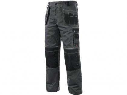 Kalhoty do pasu CXS ORION TEODOR PLUS, pánské, šedo-černé,