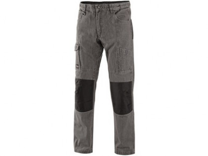 Kalhoty jeans NIMES III, pánské, šedo-černé, vel. 60