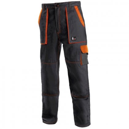 Kalhoty JOSEF černo-oranžové, v.50