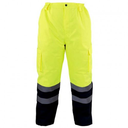 Kalhoty zimní reflexní, žluté, vel. 3XL, LAHTI PRO