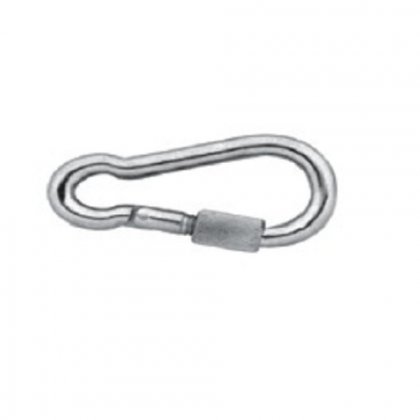 KARABINA HASIČSKÁ  9 x  90mm POZINK  S POJISTKOU  DIN 5299D