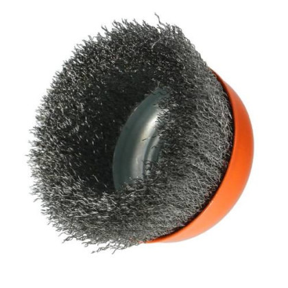 Kartáč čelní drátěný ocelový, závit M14 100 25, FASTER TOOLS