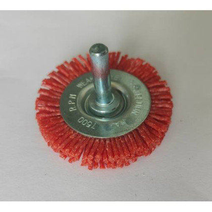 Kartáč okružní, nylonový, stopka, 75 mm, ENPRO