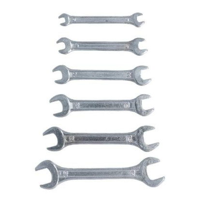 Klíče ploché, sada 6 - 22 mm, BRENAR