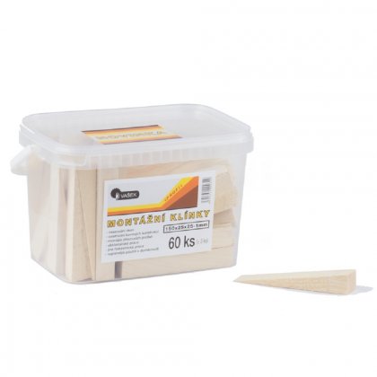 Klínky dřevěné SM 60ks/150x25x25-1