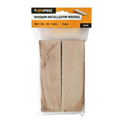 Klínky podlahové dřevěné, 180 x 55 x 25 - 1 mm, 4 ks, ENPRO