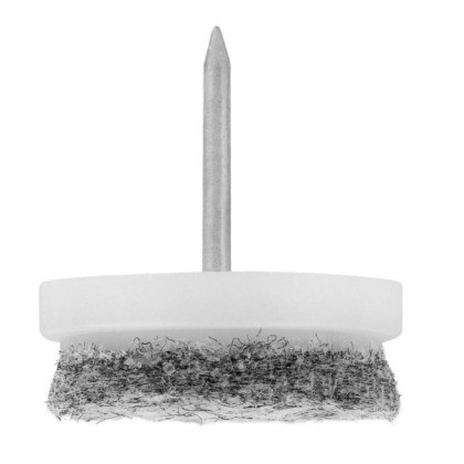 Kluzák filcový s hřebem Ø 24mm, bílý, 8 ks