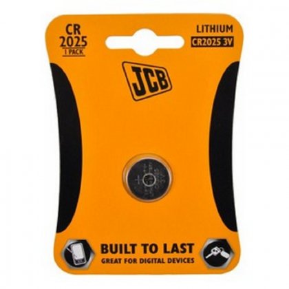 Knoflíková lithiová baterie JCB CR2025, blistr 1 ks