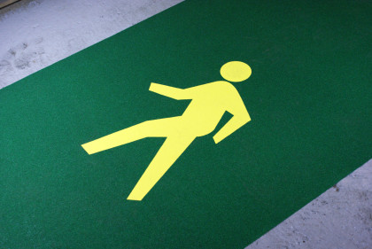 Korundová podlahová páska s potiskem - 10 x 1 m