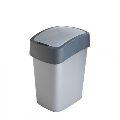 Koš Curver FLIP BIN 25l, antracit/šedý, na odpadky
