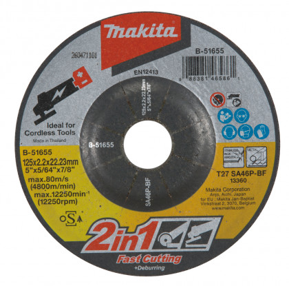 kotouč 2 v 1 125x2.0x22.23