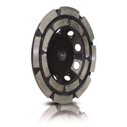 Kotouč diamantový brusný dvouřadý, Ø 100 mm, M14, segment, letováno stříbrem, STAYER