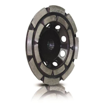 Kotouč diamantový brusný dvouřadý segmentový Ø125 mm x M14