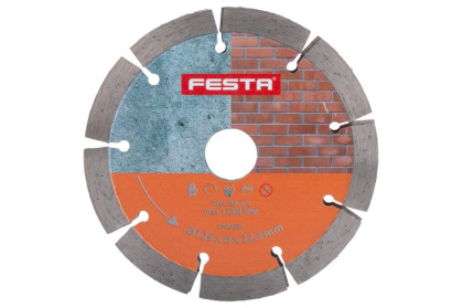 Kotouč diamantový FESTA segment dvojitý 125x6x22.2mm