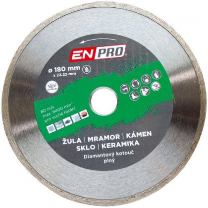 Kotouč diamantový plný Ø 180 x 1.6 x 22.3 mm, ENPRO