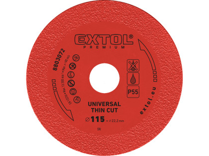 Kotouč diamantový řezný EXTRA tenký, 115x22,2x1,2mm