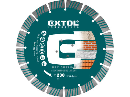 Kotouč diamantový řezný segmentový Long Life Cut, suché řezání, O 230x22,2x2,3mm