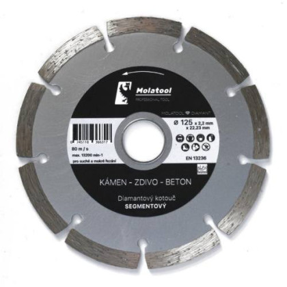 Kotouč diamantový  segmentový Ø 125 x 2.2 x 22.23 mm Segment Profi