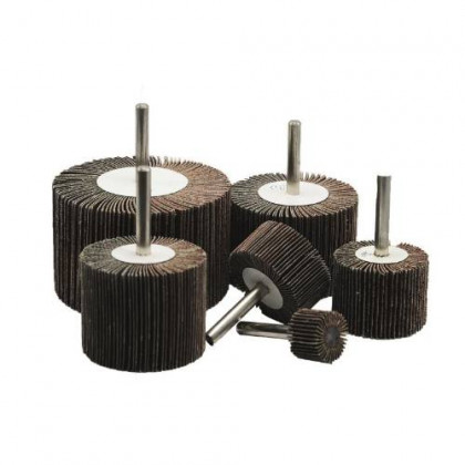 Kotouč lamelový brusný 60 x 30 mm, Ø 6 mm, P80, na stopce