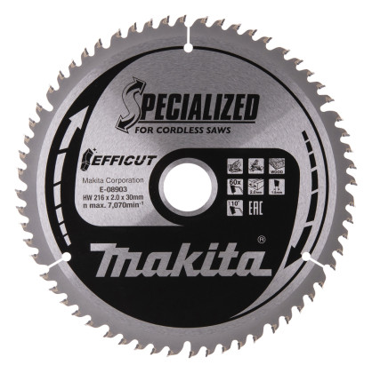 kotouč pilový dřevo Efficut 216x2x30mm 60Z = old E-08888