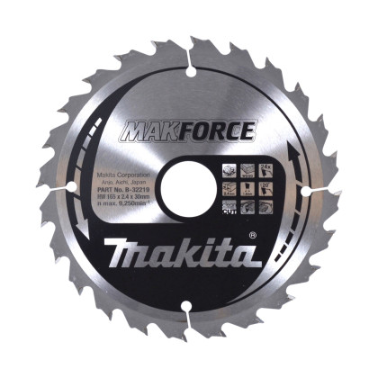kotouč pilový dřevo MAKFORCE 165x2.4x30mm 24Z = old B-08305
