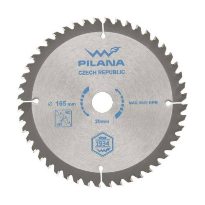 Kotouč pilový na dřevo TCT 185 x 2 x 20 mm, 40 zubů, PILANA