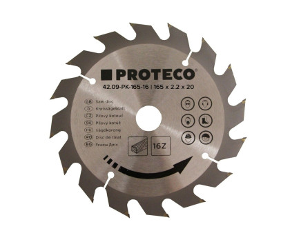 Kotouč pilový SK 165 x 2.2 x 20 | 16 zubů