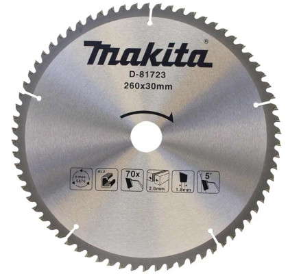 kotouč pilový TCT hliník 260x30mm 70Z = old D-73003